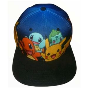 Pokemon Boys Pikachu, Charmander Cap.